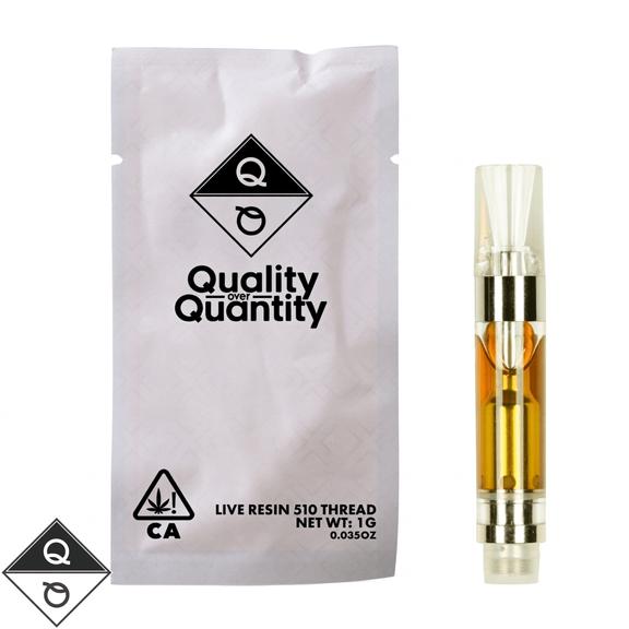 QUALITY OVER QUANTITY - Alien Orange Cookies Live Resin Cartridge 1g