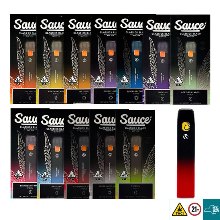 Sauce Classics Black 1.5g Live Resin Ready To Use Vape: The Ultimate Choice  for Queens Weed Delivery