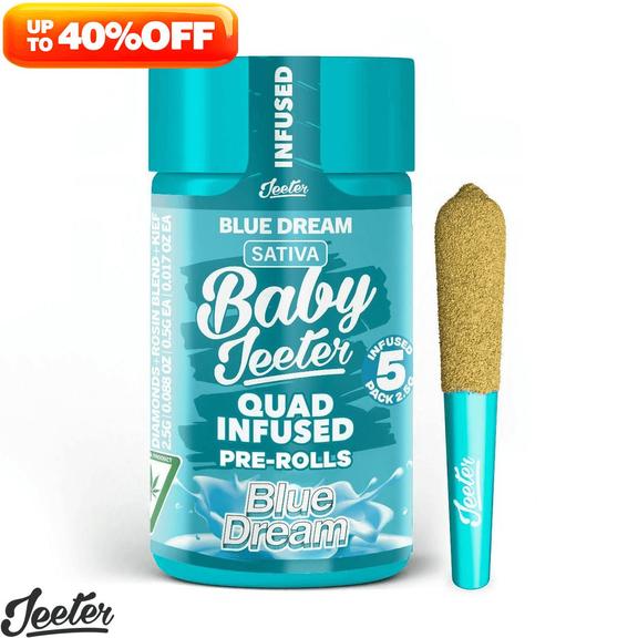 BABY JEETER - Blue Dream Rosin Infused Preroll Pack 2.5g
