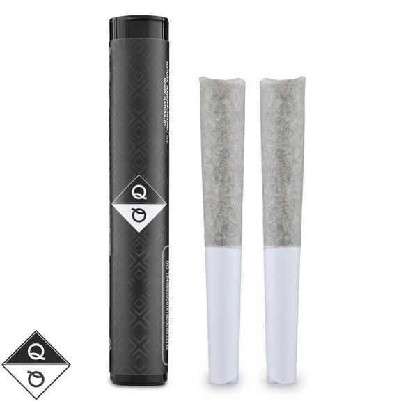 QUALITY OVER QUANTITY - Black Vinyl Ice Water Hash Infused Preroll 2pk 1g