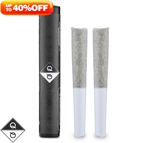 QUALITY OVER QUANTITY - Melon Crasher Ice Water Hash Infused Preroll 2pk 1g