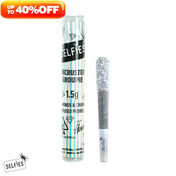 SELFIES - Kush Mints Diamond Encrusted Crumble Infused Preroll 1.5g