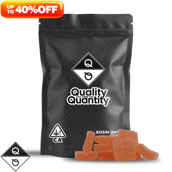 QUALITY OVER QUANTITY - Peach Lychee Rosin Gummies 100mg