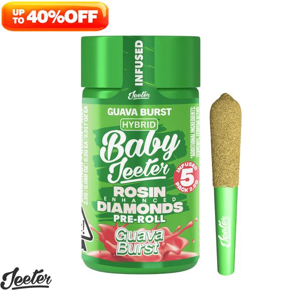 BABY JEETER - Guava Burst Rosin Infused Preroll Pack 2.5g