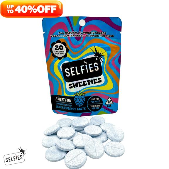 SELFIES - Blue Raspberry Sweet Fun Sweeties Infused Tarts 100mg