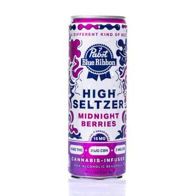 PBR - Midnight Berries High Seltzer | 12oz 15mg