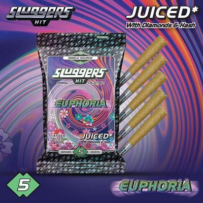 Sluggers - Euphoria | 5 Pk 3.5g Juiced Pre Rolls (Sativa)