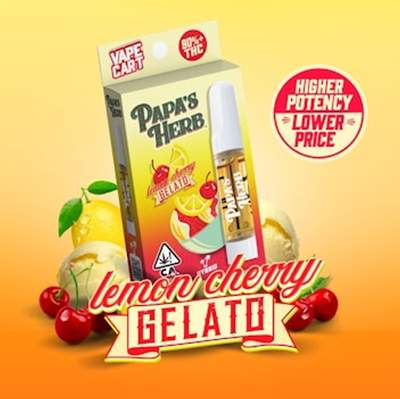 Papa's Herb - Lemon Cherry Gelato | 1g Vape Cartridge (Hybrid)
