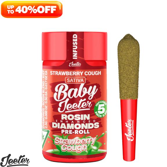BABY JEETER - Strawberry Cough Rosin Infused Preroll Pack 2.5g