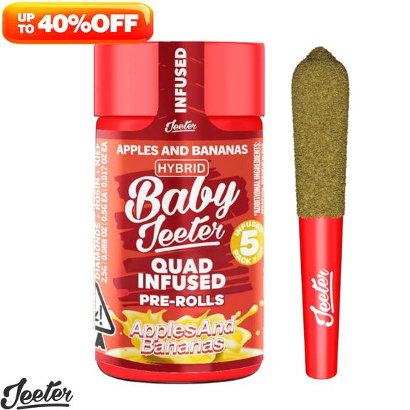 BABY JEETER - Apples And Bananas Rosin Infused Preroll Pack 2.5g