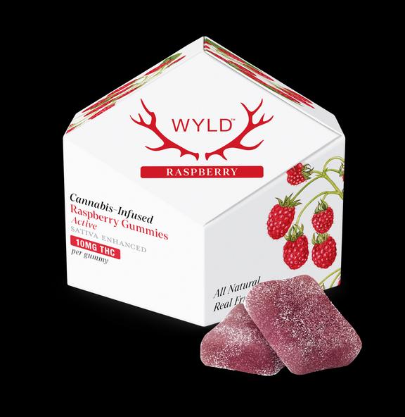 Wyld - Raspberry | 100mg (10x10mg) Gummies (Sativa)