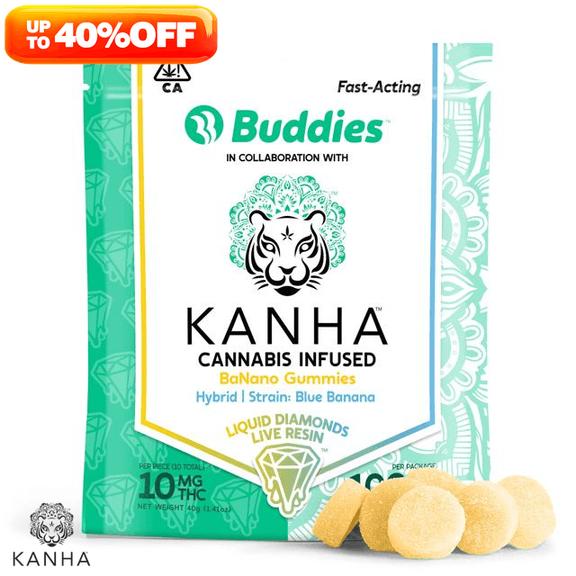 KANHA x BUDDIES - BaNano Liquid Diamond Nano Gummies | Blue Banana 100mg