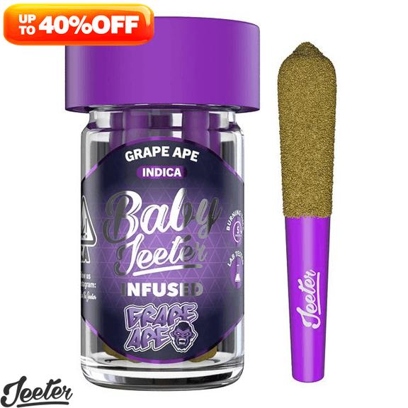 BABY JEETER - Grape Ape Diamond Infused Preroll Pack 2.5g