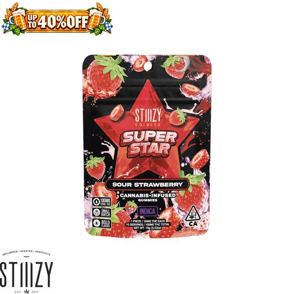 STIIIZY - Sour Strawberry Super Star Gummies 100mg