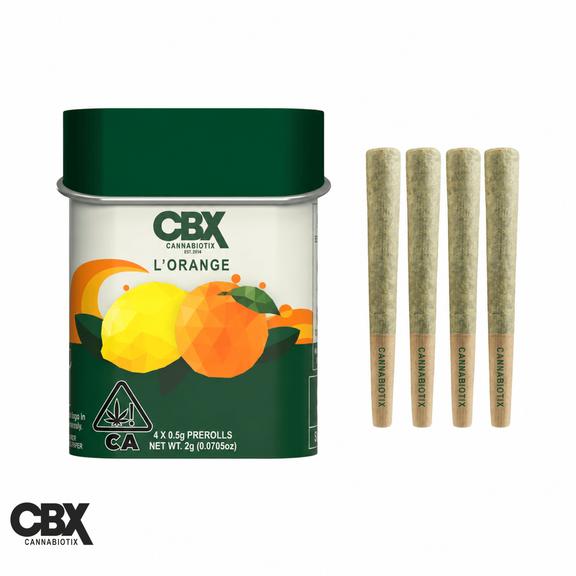 CANNABIOTIX - L'Orange Preroll 4 Pack 2g