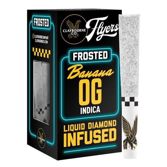 Claybourne - Banana OG | 2.5g (0.5gx5) Frosted Infused Flyers (Indica)