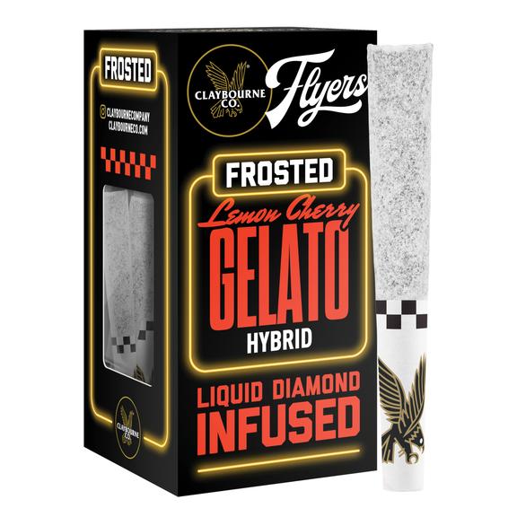Claybourne - Lemon Cherry Gelato | 2.5g (0.5gx5) Frosted Infused Flyers (Hybrid)