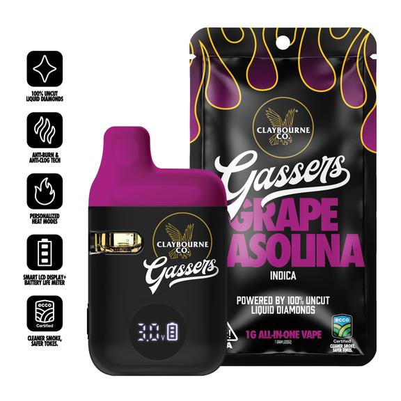 Claybourne - Grape Gasolina | 1g Gassers All-in-One (Indica)