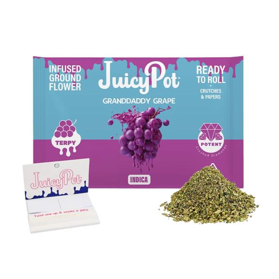 JUICY POT - Granddaddy Grape Infused Ground Flower 14g