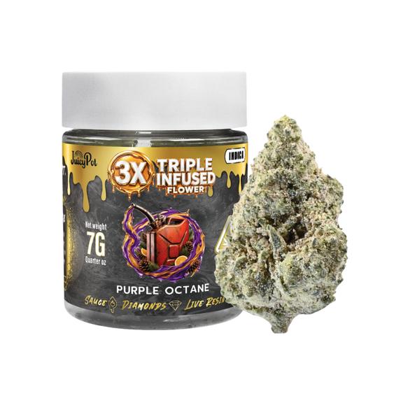 JUICY POT - Purple Octane Triple Infused Flower 7g