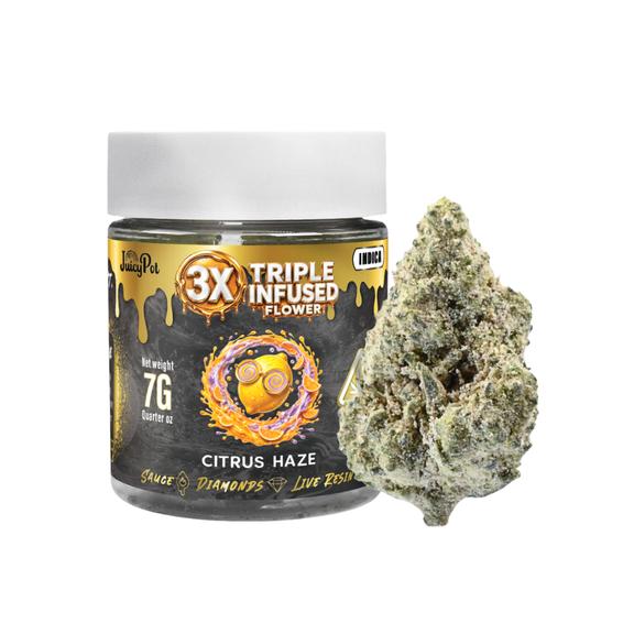 JUICY POT - Citrus Haze Triple Infused Flower 7g