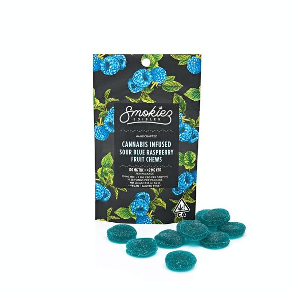 SMOKIEZ - Sour Blue Raspberry Gummies