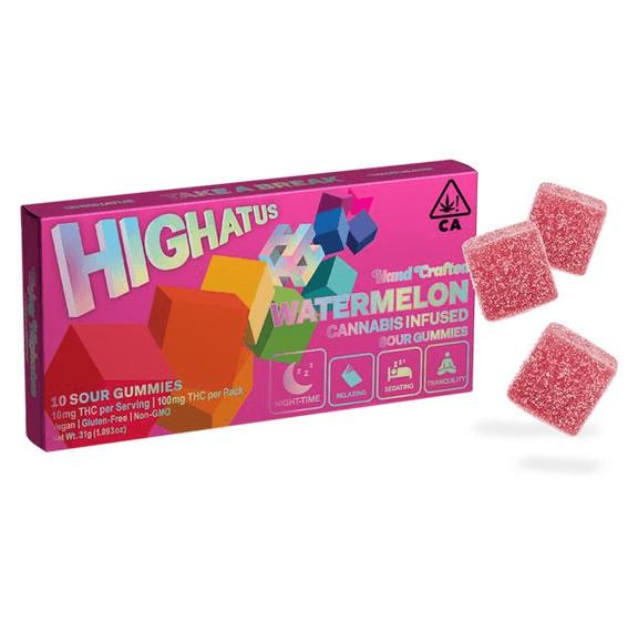 HIGHATUS - Watermelon Gummies 100mg THC