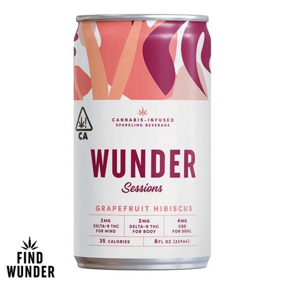 WUNDER SESSIONS - 4mg Grapefruit Hibiscus Beverage 4pck