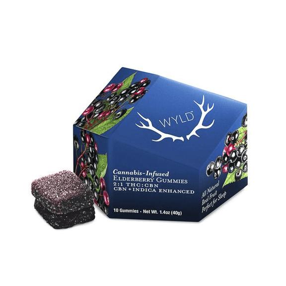 WYLD - Elderberry 2:1 CBN + Indica Enhanced Gummies 100mg:50mg