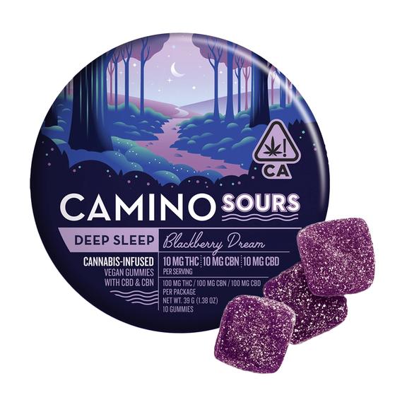 CAMINO SOURS - Blackberry Dream 1:1:1 CBN CBD THC Gummies 100mg