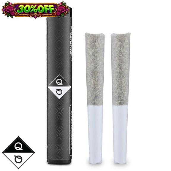 QUALITY OVER QUANTITY - Cherry Gas Ice Water Hash Infused Preroll 2pk 1g