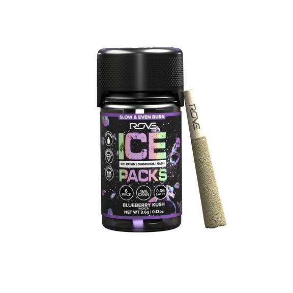 ROVE - Blueberry Kush Ice Pack Infused Preroll 6 Pack 3.6g