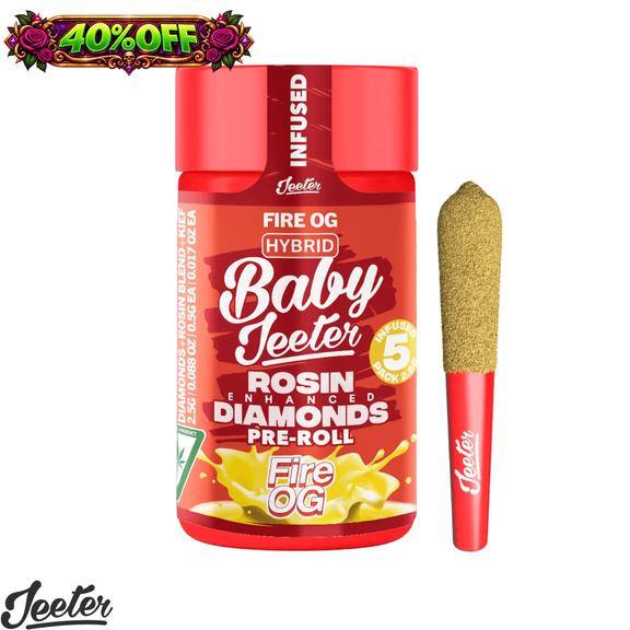 BABY JEETER - Fire OG Rosin Infused Preroll 5 Pack 2.5g