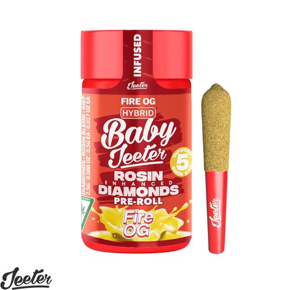 BABY JEETER - Fire OG Rosin Infused Preroll 5 Pack 2.5g