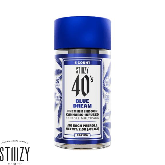 STIIIZY - Blue Dream 40's Infused Preroll  5 Pack 2.5g