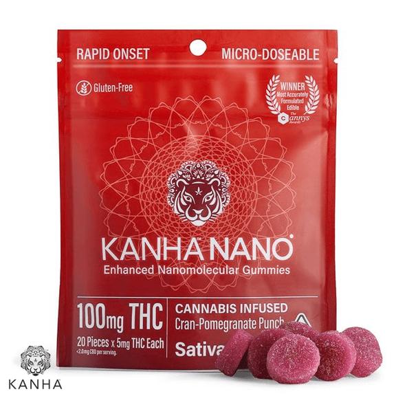 KANHA - Cran-Pomegranate Nano Gummies 100mg