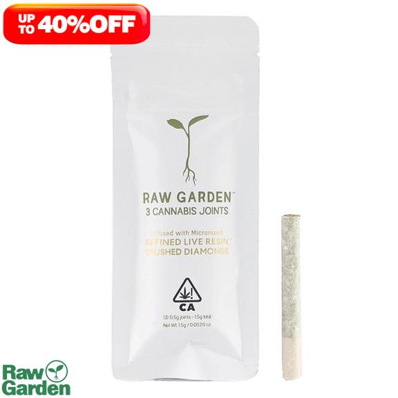 RAW GARDEN - Honey Lemon Cookie Diamond Infused Joint 3 Pack 1.5g