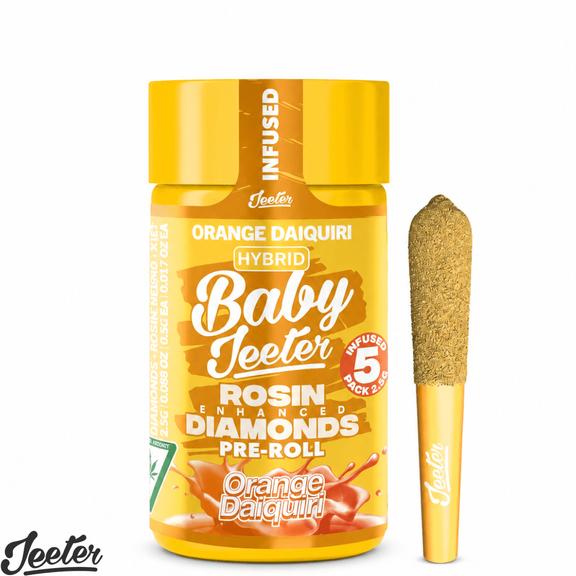 BABY JEETER - Orange Daiquiri Rosin Infused Preroll Pack 2.5g