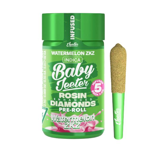 BABY JEETER - Watermelon ZKZ Rosin Infused Preroll Pack 2.5g