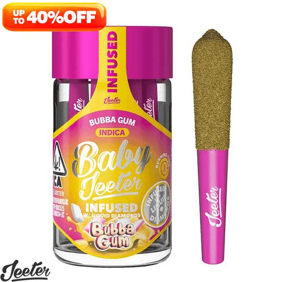 BABY JEETER - Bubba Gum Diamond Infused Preroll Pack 2.5g