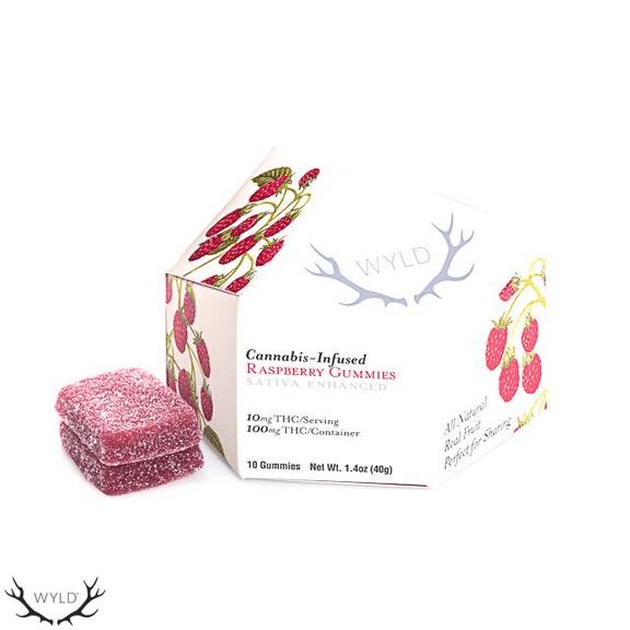 WYLD - Raspberry Sativa Enhanced Gummies 100mg