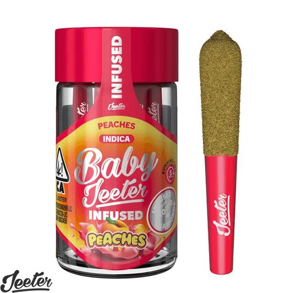 BABY JEETER - Peaches Diamond Infused Preroll Pack 2.5g
