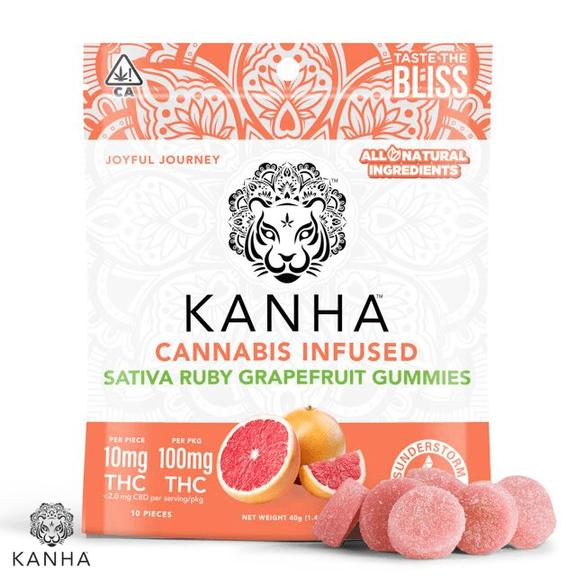KANHA - Ruby Grapefruit Gummies 100mg