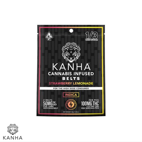 KANHA - Strawberry Lemonade Gummy Belts 100mg