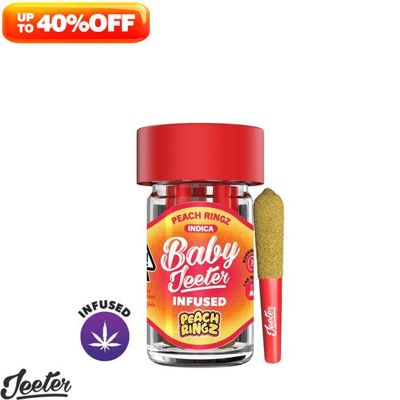 BABY JEETER - Peach Ringz Infused Preroll Pack 2.5g
