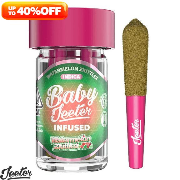 BABY JEETER - Watermelon Zkittlez Infused Prerolls 5-Pack  2.5g