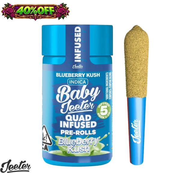 BABY JEETER - Blueberry Kush Rosin Infused Preroll 5 Pack 2.5g