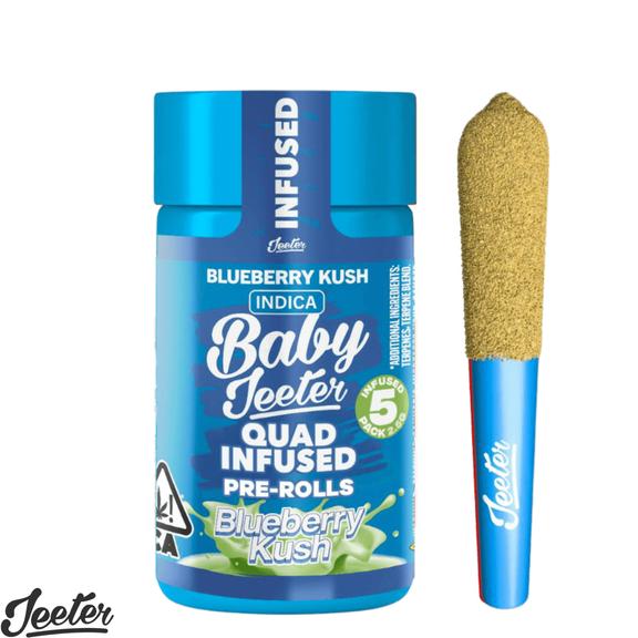BABY JEETER - Blueberry Kush Rosin Infused Preroll 5 Pack 2.5g