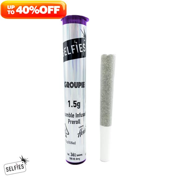 SELFIES - Wedding Cake Diamond and Crumble Infused Preroll 1.5g