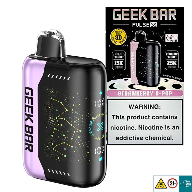 elf bar vape uk Geek Bar Ban New York Strawberry Banana Geek Bar Pulse 5-Packs main image 0